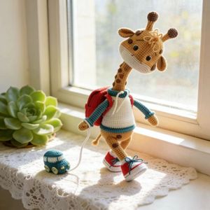 DIY Colorful Giraffe Shaped Cute Crochet <strong>Kit</strong> High Quality Milk Yarn <strong>Weaving</strong> Top Fashion DIY Knitting Animal Crochet <strong>Kit</strong> - Product Image 5
