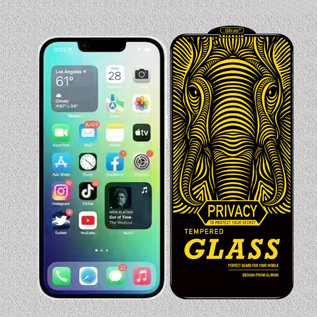Privacy Film Tempered Glass Anti spy Screen Protector for Phone samsung A52/oppo A55s/protection iphone