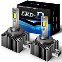Feux avant LED universels D1S D3S pour voitures de luxe |   Kits de conversion de phares LED D1S D2S D4S D5S D8S super lumineux 180W 6500K
