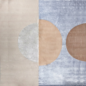 Tapis persan de luxe en laine et soie à boucles, tufté à la main, lavable, pour salon, chambre et décoration d'hôtel - Product Image 1