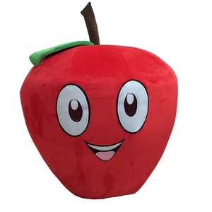 ホラーピンクのイチゴのマスコット衣装大人 - Product Image 5