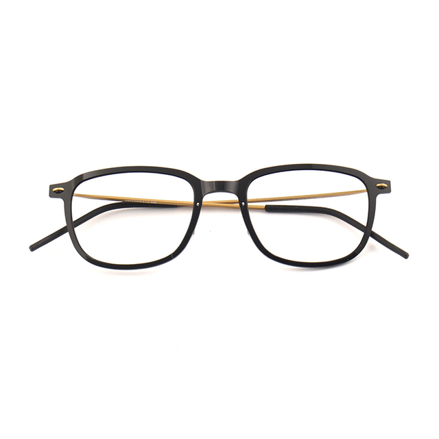 6510 High-End Pure Titanium Fashionable Lightweight Square Optical Frame Eyeglasses for Unisex Stylish Eyewear Frames for All