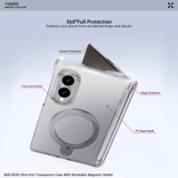 XUNDD Support rotatif à 360° avec protection de charnière pour Samsung Galaxy Z Fold 8 Ultra 8 7, coque antichoc avec film de protection d'écran et couverture arrière