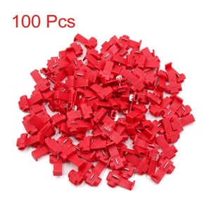 100 Miếng Nhựa 2 Lỗ Có Thể Điều Chỉnh Dây Dây Cáp Clip Nhanh Splice Snap Dây Nối 12-10, 16-14, 22-18 AWG - Product Image 5