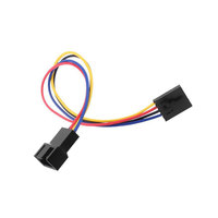 Kabel Adaptor Power Supply PVC Konektor Kipas CPU 5-Pin untuk Koneksi PCB dan Pendingin PC 4-Pin Tersedia