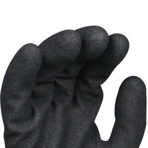 MaxiPact Logo personnalisé Vente en gros 15G Gants en nitrile sableux à double trempage Gants en nitrile bleu lisse entièrement enduits pour l'étanchéité - Product Image 2