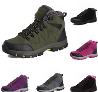 Bottes de neige d'hiver pour hommes, chaussures de sport extérieures antidérapantes, chaussures d'action, d'alpinisme, de randonnée.