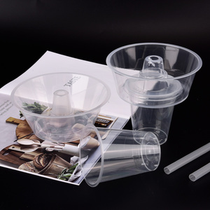 Khoai tây chiên cánh gà Cola trà sữa nhựa PP thức ăn đường phố uống Snack Combo cup uống ly với bát cho thực phẩm ăn nhẹ - Product Image 2