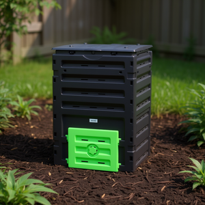 Compostador con Aireador Manual Verde, 3 Años de Garantía, Compostaje para Jardín - Product Image 2