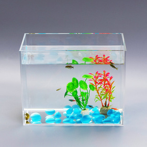 Aquarium en verre trotteur de poissons, Table personnalisée, Aquarium en acrylique, petite taille - Product Image 4