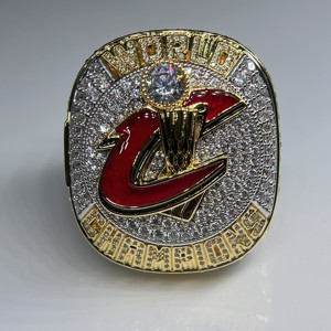 Bague commémorative de luxe plaquée or FH Hip Hop tendance, diamant NBA2016 Cleveland Cavaliers, objet de collection - Product Image 2