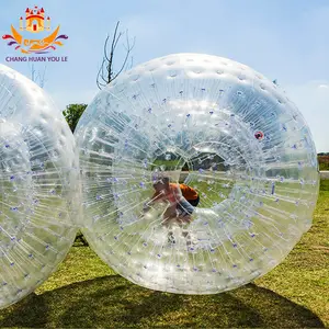 Rolling Grass Sport Game Transparent 3m TPU Inflatable Human Hamster Ball Zorbing Human Walk Ball