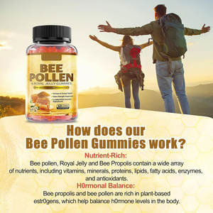 Biochealth Custom 500mg polen de abeja, 200mg jalea real, 200mg gomitas de propóleo de abeja para apoyo inmunológico, suplementos antioxidantes - Product Image 3