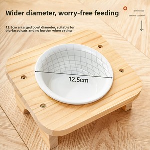 Ciotola per <span class=keywords><strong>Gatti</strong></span> Anti-Ribaltamento per Proteggere la Colonna Cervicale, Accessori per Animali Domestici - Product Image 4