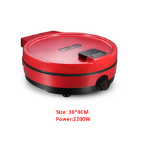 Machine à crêpes et à calzone automatique Multifuncion 2200W Poêle à pizza électrique Revêtement antiadhésif Machine à petit-déjeuner domestique