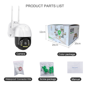 Caméra de sécurité sans fil extérieure WiFi CCTV PTZ IP avec vision nocturne, caméra dôme PTZ de sécurité, 4G LTE - Product Image 5