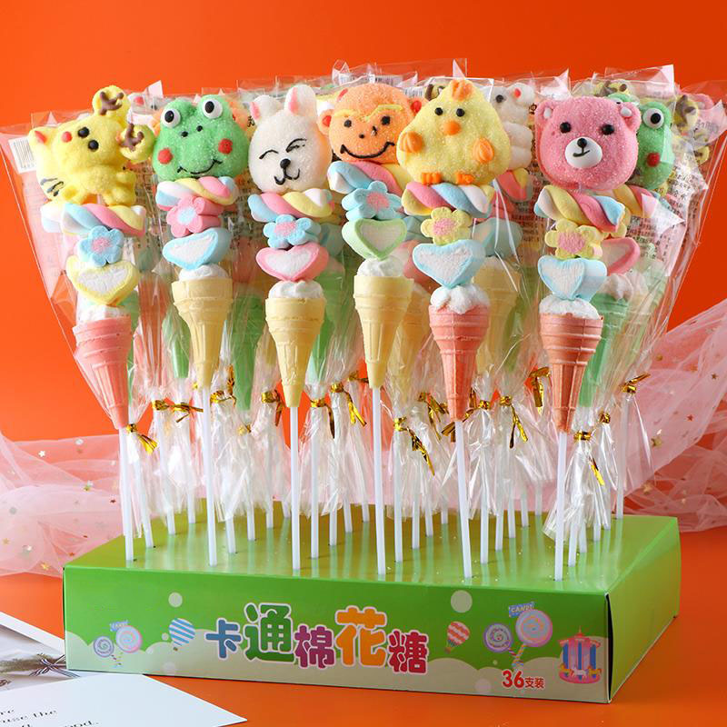 Животные Marshmallow lollipop halal sweet solf candy