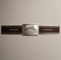 Etiquetas de Anillos para Cigarros Personalizadas de Lujo, Bandas Metálicas de Lámina Dorada para Cigarros de Tabaco Hechos a Mano, Logotipo de Marca, Decoración de Empaque Premium