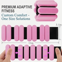 Bracelets lestés en silicone réglables, poids pour chevilles antidérapants pour le yoga, le Pilates, la gym et l'entraînement à domicile