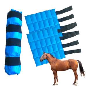 Bota de Hielo para Caballos, Envolturas de Hielo para Lesiones Equinas, Bota de Hielo Reutilizable para Patas de Caballo con Correas Flexibles - Product Image 1