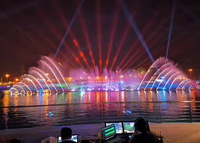 Fuente Musical para Lagos de Gran Escala, Diseño Personalizado, Control DMX, Programable, para Exteriores