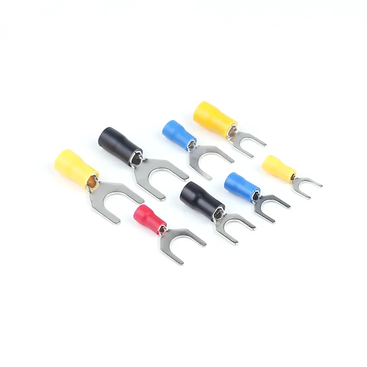 SV connector wire copper crimp connector Ferrules cord pin end terminal Y type fork pre-insulated terminal kit