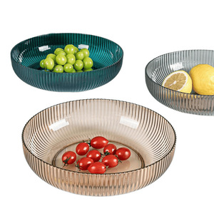 Assiette jetable écologique en verre, trois couleurs, motif fruits simples, style chinois, pour collations et repas quotidiens, cuisine sèche - Product Image 5