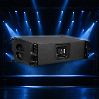 Haut-parleur passif double 10 pouces LS3 Line Array, modèle LA210, boîtier en bois, audio mono, garantie 3 ans, 500W, sensibilité 16Ω