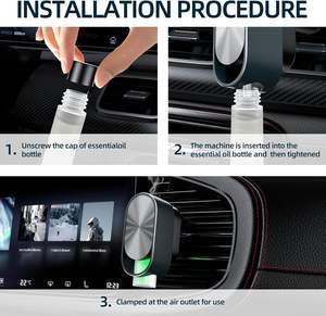 Difusor de Aroma para Automóvil de Lujo, Venta al por Mayor, Rociador Automático Inteligente, Inalámbrico, Portátil, Recargable por USB, con Clip para Ventilación - Product Image 6