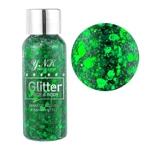 32ml sıvı Glitter vücut jel pırıltılı göz farı jel Merman ölçekli yüz vücut losyonu sahne gece kulübü makyaj