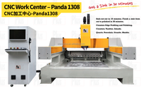 Routeur CNC 1325 Stoneplus 5 axes CNC pour la découpe et le polissage de l'évier en granit et en quartz, 12000 tr/min