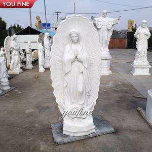 Grande statue en marbre de la Vierge <span class=keywords><strong>Marie</strong></span> Notre-Dame de Guadalupe, religieuse catholique, pour l'extérieur - Product Image 2