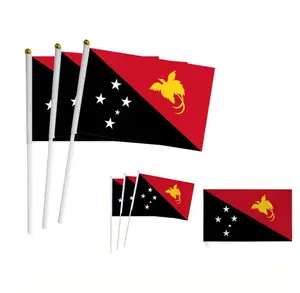 5*8 Inci Bendera 14*21Cm Ukuran Kecil Papua Guinea Bendera Bergelombang
