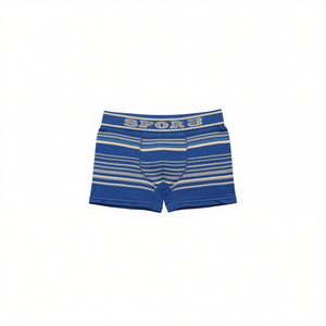 กางเกงบ็อกเซอร์ชาย Sfo-8 ผ้าฝ้าย 100% ทรงกลางเอว ลายทาง ระบายอากาศได้ดี สำหรับผู้ใหญ่ ไซส์ L - Product Image 1