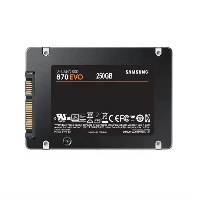 محرك أقراص صلبة داخلي MZ-77E250BW أصلي جديد للكمبيوتر المحمول SSD 870EVO SATA 2.5 بوصة SSD 250 جيجابايت بطاقة ذاكرة حالة صلبة لمحركات الأجهزة