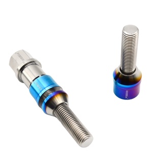 Couleur personnalisée Ti-6Al-4V tête Torx rondelle flottante boulon en titane M12 roue <span class=keywords><strong>antivol</strong></span> avec <span class=keywords><strong>clé</strong></span> en titane pour <span class=keywords><strong>BMW</strong></span> état nouveau - Product Image 3