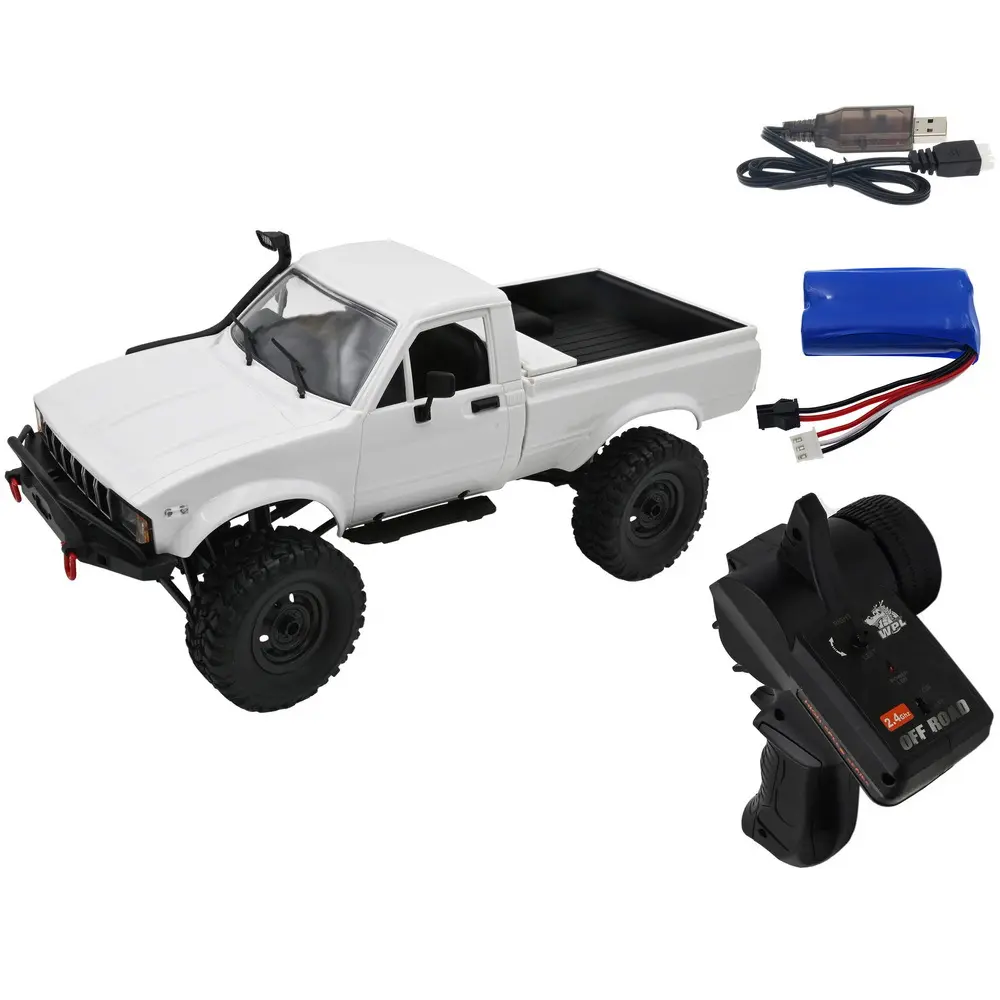 Nakal naga WPL C24-1 skala penuh 4WD mobil memanjat RC mobil kendali jarak jauh KIT perakitan mainan