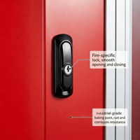 Boîte d'incendie en alliage d'aluminium avec cadre personnalisé 1500x700x240mm pour équipement de lutte contre l'incendie