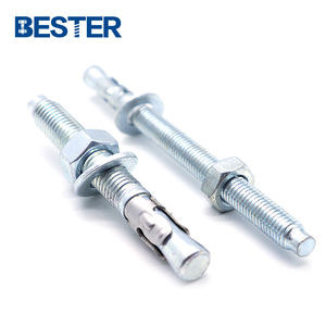 WZP สลักเกลียวเหล็กชุบสังกะสีแบบจุ่มร้อนชุบสังกะสี3 8สำหรับคอนกรีตอัดแข็ง - Product Image 4