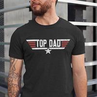 T-shirt OEM ODM Top Dad, t-shirt graphique amusant sur le thème du cinéma, cadeau de Noël de la part de sa fille, cadeau pour papa, cadeau Maverick, cadeau de la part de son fils, t-shirt d'aviation