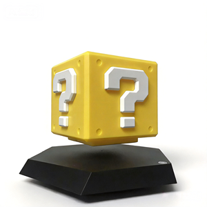 HCNT Magnetic Levitating Block LED Light Yellow Block 360 Rotation Touch Button Creative <b>Floating</b> <b>Lamp</b> for Boy's Gift Art Decor - Product Image 3