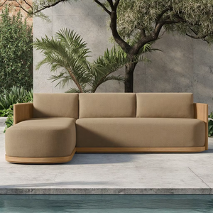 Canapé <span class=keywords><strong>de</strong></span> terrasse extérieur moderne personnalisé Ensemble <span class=keywords><strong>de</strong></span> <span class=keywords><strong>salon</strong></span> Garten en osier naturel pour <span class=keywords><strong>jardin</strong></span> et salle à manger Canapés et causeuses d'extérieur modernes - Product Image 3