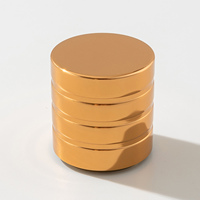 Tapón Magnético de Lujo en Forma de Cilindro para Perfumes, Tapones de Metal Pesado para Perfumes, Color Dorado Brillante de Alta Gama Personalizado para Perfumes