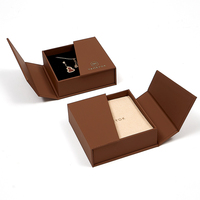 Boîte d'emballage pour bijoux en papier brun personnalisée Boyang, boîte à bijoux sur mesure pour collier, bracelet, bague, boucles d'oreilles
