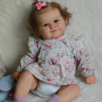 Kit de poupée Reborn Bébé Reborn 24 pouces, Kit de poupée Reborn Maddie en vinyle non peint, pièces de poupée inachevées, kit de poupée vierge à faire soi-même