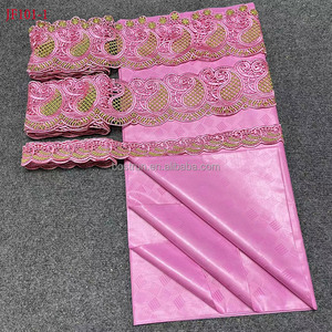 JF101 5 yards Bazin Riche de qualité supérieure, tissu africain uni de haute qualité - Product Image 2