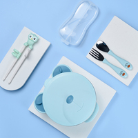 Bol d'alimentation pour bébé et enfant en acier inoxydable, injection d'eau, conservation de la chaleur, boîte à lunch pour enfants avec fourchette et cuillère en acier inoxydable