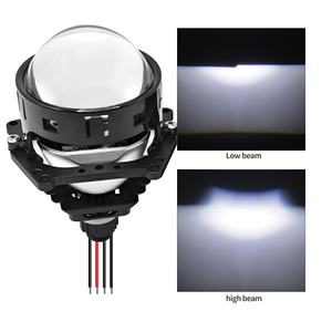 Chenlang Super brillante CLT1W sin pérdidas 3 pulgadas LED faro 90W haz bajo 110W haz alto película Azul Bi LED proyector lente motocicleta - Product Image 5