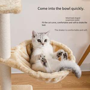 Moderno Tiragraffi e Cuccia Integrati <span class=keywords><strong>per</strong></span> Gatti con Giocattolo in Sisal a Tinta Unita <span class=keywords><strong>per</strong></span> Gatti di Grossa Taglia o Cani Vendita all'Ingrosso <span class=keywords><strong>per</strong></span> Commercio Estero - Product Image 3