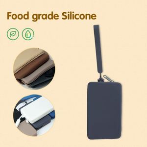 Compact Wireless Magnetic Case Data Cable Portable <b>Silicone</b> <b>Waterproof</b> Card Holder Pouch for Power & Bank Cards - Product Image 6